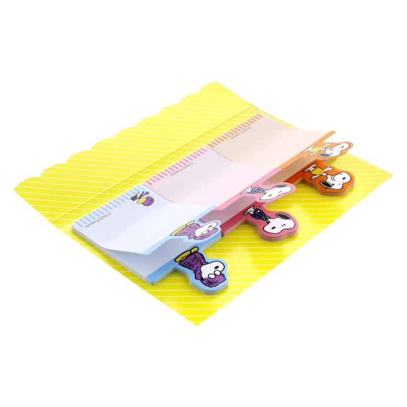 Sunstar Stationery Snoopy Sticky Notes, Die Cut, Yellow S2838656