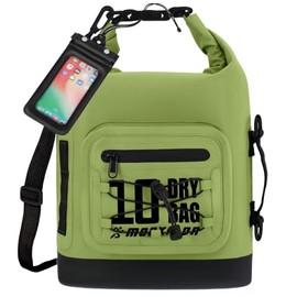 MORXPLOR Bolsa Seca Impermeable, Mochila Seca Enrollable de 5L/10L/20L/30L/40L/55L con Funda Impermeable para teléfono para natación, Kayak
