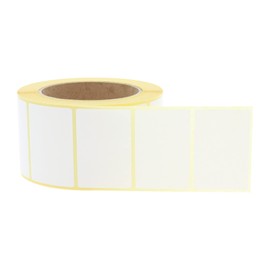 Labelident Thermo Eco Labels on Roll - 60 x 40 mm - 1000 BPA-Free Thermodirect Labels on 3 Inch Roll for Standard and Industrial Printers - Removable