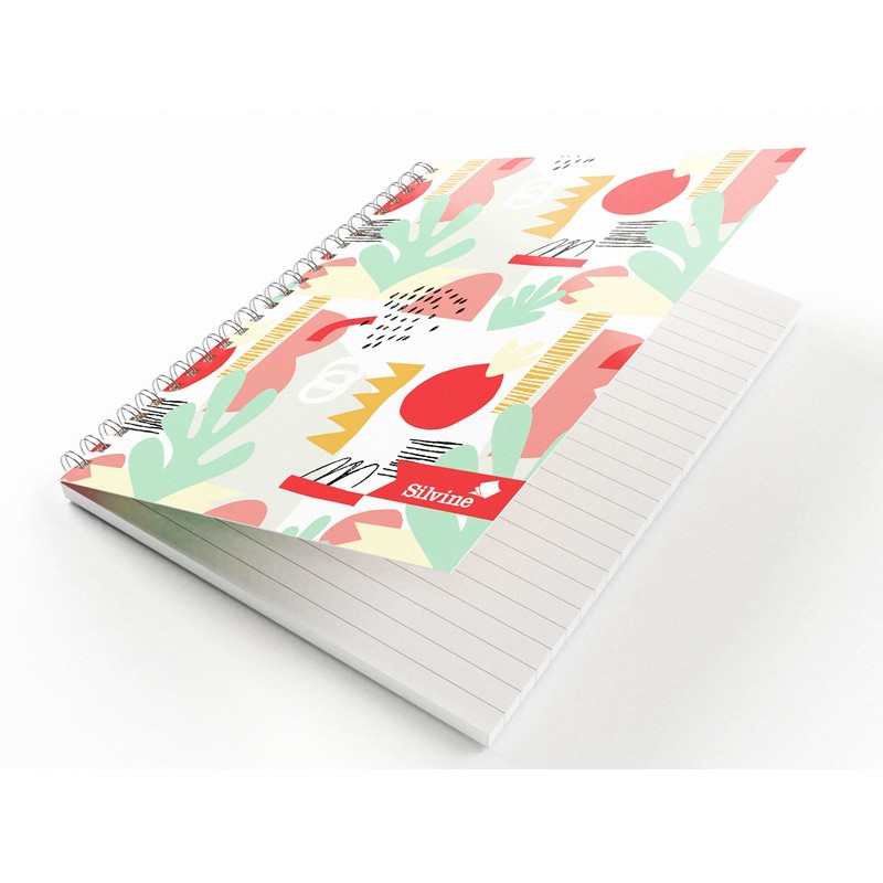 Silvine A5 Wirebound Notebooks in 4 Assorted Marlene West Designs.