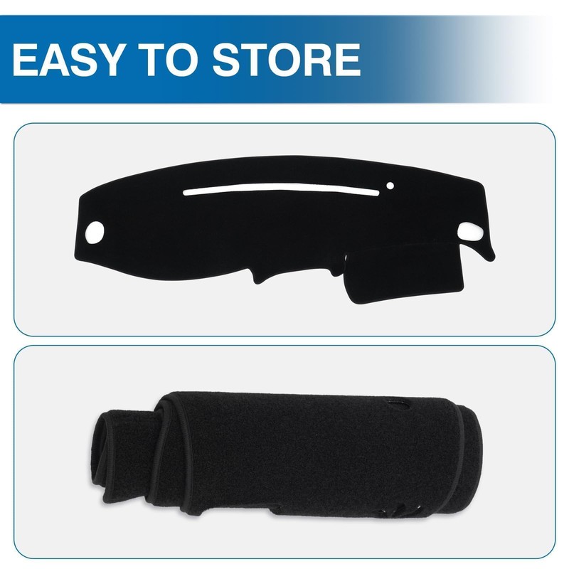 KUST Black Dash Cover for Ford Ranger 1995-2011/Ford Explorer 1995-2001/Mazda