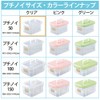 Fudogiken F-2574H Storage Box, Petinoi 50 (with Handle) Clear