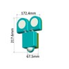 HUBER LED Spotlight with Motion Sensor 180° 18 W, 2400