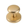 dairazan 2 Pack Rotating Dummy Door Knobs – Brushed Brass
