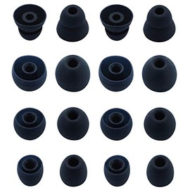 Rayker Replacement Ear Tips for Powerbeats Pro Headphone,Soft Silicone Earbud Tips, Small/Medium/Large/Double Flange Size Include, Fit 2019 Powerbeats Pro Headphones PB Pro, 8 Pairs, Navy