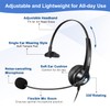 RJ9 Telephone Headset with Microphone Noise Cancelling, Mono Phone Headset