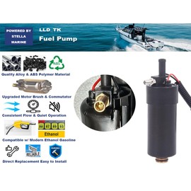 5006063 Marine Outboard Electric Fuel Pump Replace for Johnson Evinrude OMC 40 50 55 60 65 75 90 200 225 250 300 HP E-TEC 3.3L 3.4L 2005-2014,Replacement OEM:5009033,5010821,5009118,5009026,5010818
