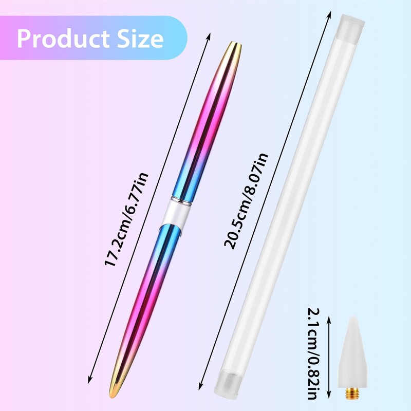 TIESOME Rhinestone Picker Tool with Wax Tip, Nail Rhinestone Picker