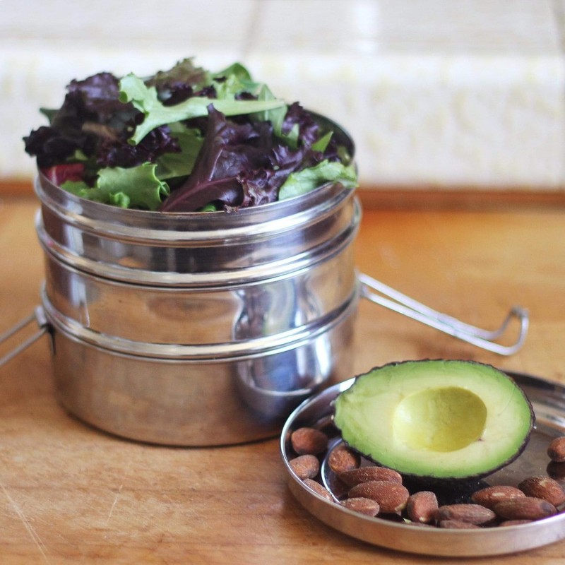 ECOlunchbox Tri Bento 3-Tier Stainless Steel Lunch Box | 4.5