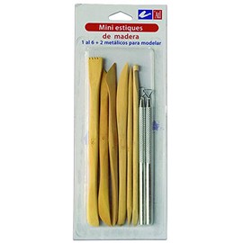 ATL MINI ESTIQUES MADERA CON 6 + 2 MET PARA MODELAR