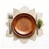 Gold Placemats Set of 6 for Dining Table 15 Inch