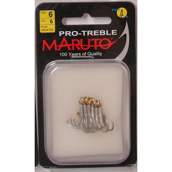 Maruto Professional Treble Hooks for Predator Fishing, Treble Hooks for