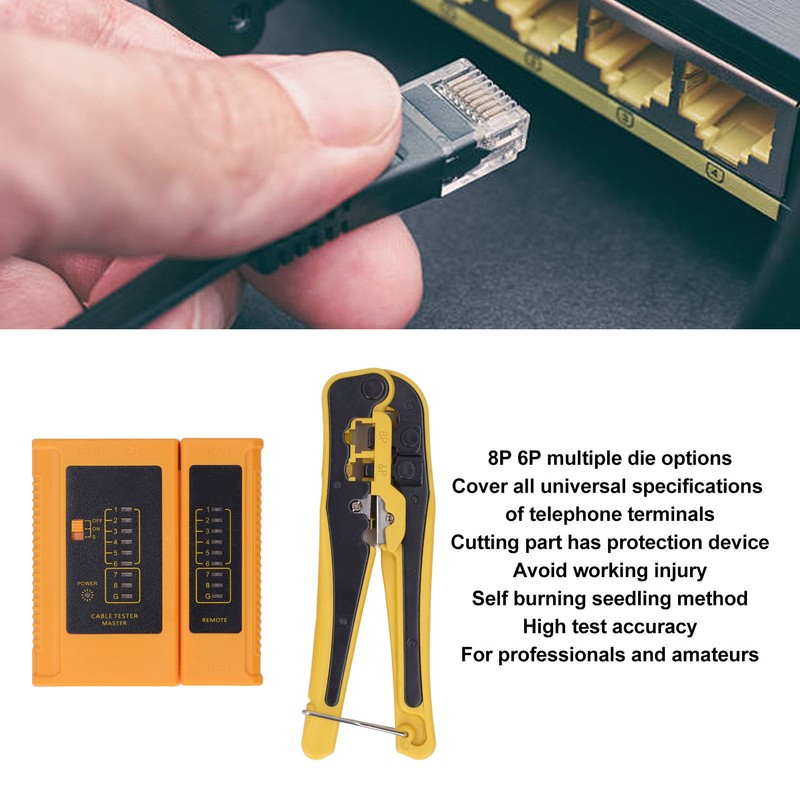 Crimp Tool Kit 3 in 1 Multi Purpose Telephone Terminal