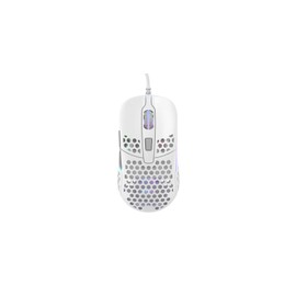Xtrfy M42 RGB, Ultralight Wired Gaming Mouse, State-of-the-art Pixart 3389 Sensor, Modular Housing (2 Sizes Including), RGB Lighting, White Edition