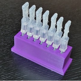 Eye Drop Vials Holder & Storage - Single-Use Disposable Eye Drop Vials - Upgraded Version w/More Slot Space - Znet3D (Purple)