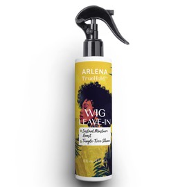ARLENA TrueHold Wig Leave-In Spray – Tangle-Free Shine & Moisture Boost for Synthetic & Human Hair Wigs – Keratin + Shea Butter – No-Rinse Detangler – 6 oz