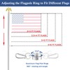 NQ 5 FT Flag Pole for Outside House with Eagle