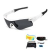 Sports Sunglasses Cycling Glasses Sports Glasses with UV400 5 Interchangeable