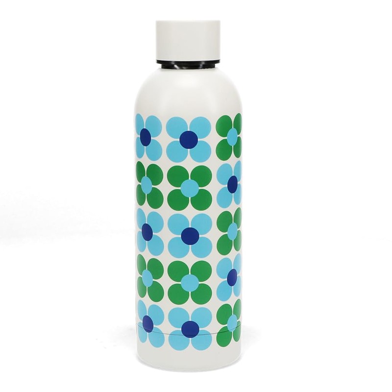 Rex London Thermos Flask Insulated Flask Daisy Blue/Green Stainless Steel