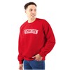 Wisconsin Simple Traditional Classic Sweatshirt for Men or Women Red
