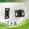 RV Camper Screen Door Latch Handle Kit for Passenger Side