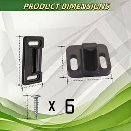 RV Camper Screen Door Latch Handle Kit for Passenger Side - Travel Trailer Motorhome Entry Replacement Parts for Right Hand