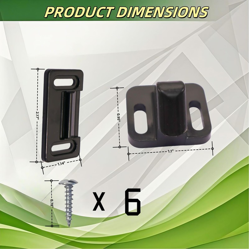 RV Camper Screen Door Latch Handle Kit for Passenger Side