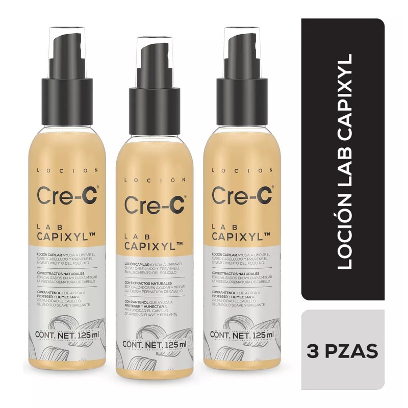 Cre-c 3 Pack Loción Regeneradora Capilar Lab Capixyl | Cre-c
