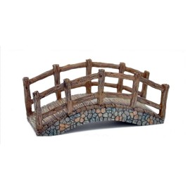 Marshalls Home and garden Miniature Wood and Stone Country Bridge, Fishing Bridge,  Fairy Garden Bridge