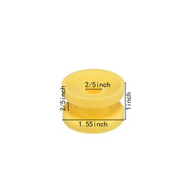 Donut Corner Post Electric Fence Insulators,Polywire Insulator for Electric Fence Farm Fence (Yellow, 40)