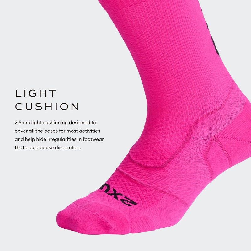 2XU Vectr Light Cushion Crew Socks (AU, Alpha, Small, Regular,