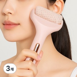 Holyk Ice Roller Face Cooling Facial Swelling Roller, 3 Pieces, Massage Rose Gold / 홀리크 아이스롤러 페이스쿨링 얼굴붓기롤러, 3개, 마사지 로즈골드
