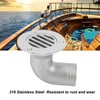 Boat Deck Drain 90 Degree Elbow 316 Stainless Steel Split