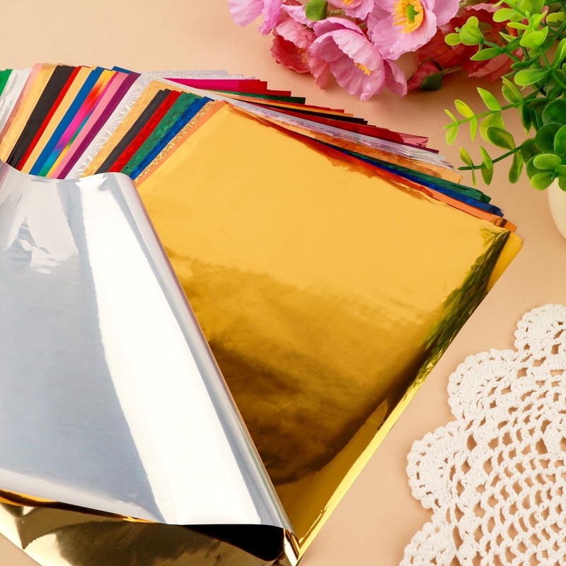 50 Pieces Toner Reactive Foil for Laminator, 20x29cm/7.9x11.4inch Foil Paper