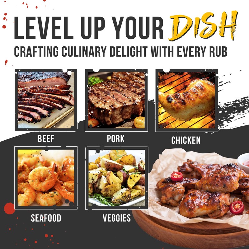 Lane's Signature BBQ Seasoning Rub, 4.6 oz - All-Purpose BBQ