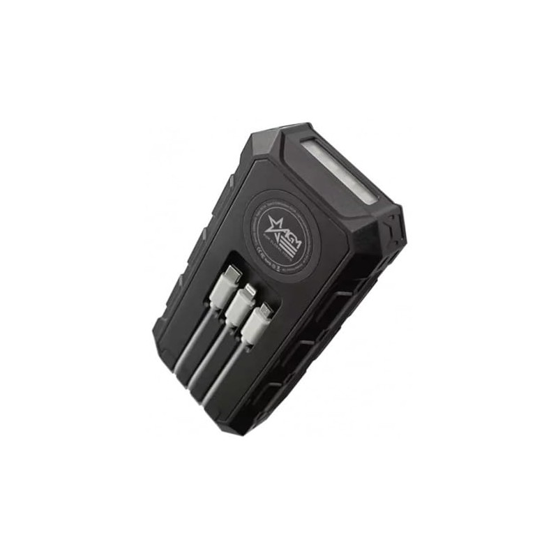 AGM Wireless Charging Solar Portable Accessory with 30000 mAh Battery