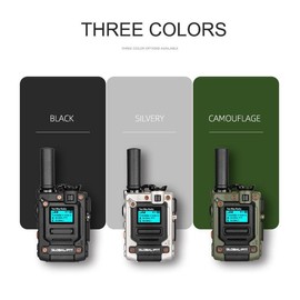 GLOBAL-PTT K300 Global-ptt 4G POC walkie Talkie for Adults Long Range intercom 10k Miles Distance Network Two Way Radio with yearly SIM - color: 1blackwithsim