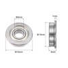 QUARKZMAN F695ZZ Flanged Ball Bearing 5 x 13 x 4