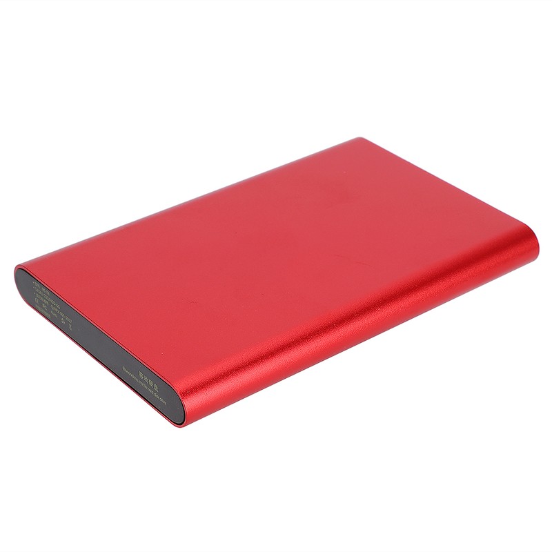 TYPE C Mobile Hard Disk External Red Metal Case for