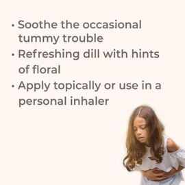 Plant Therapy KidSafe Tummy All Better Essential Oil Blend Pre-Diluted Roll-On 10 mL (1/3 oz) 100% Pure, Therapeutic Grade