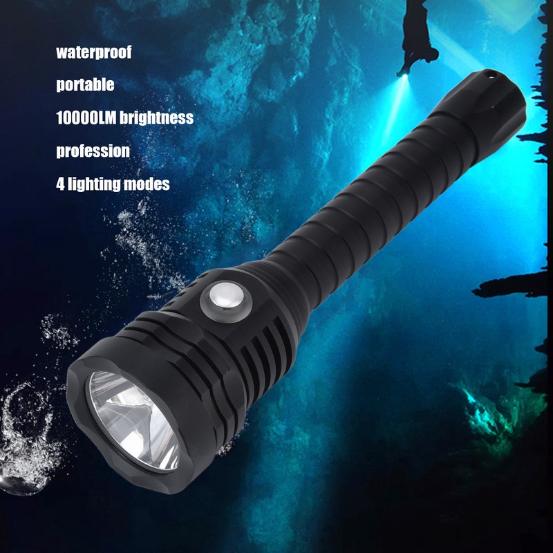 Dive Light 10000LM XHP70 Diving Flashlight Waterproof Dive Torch with