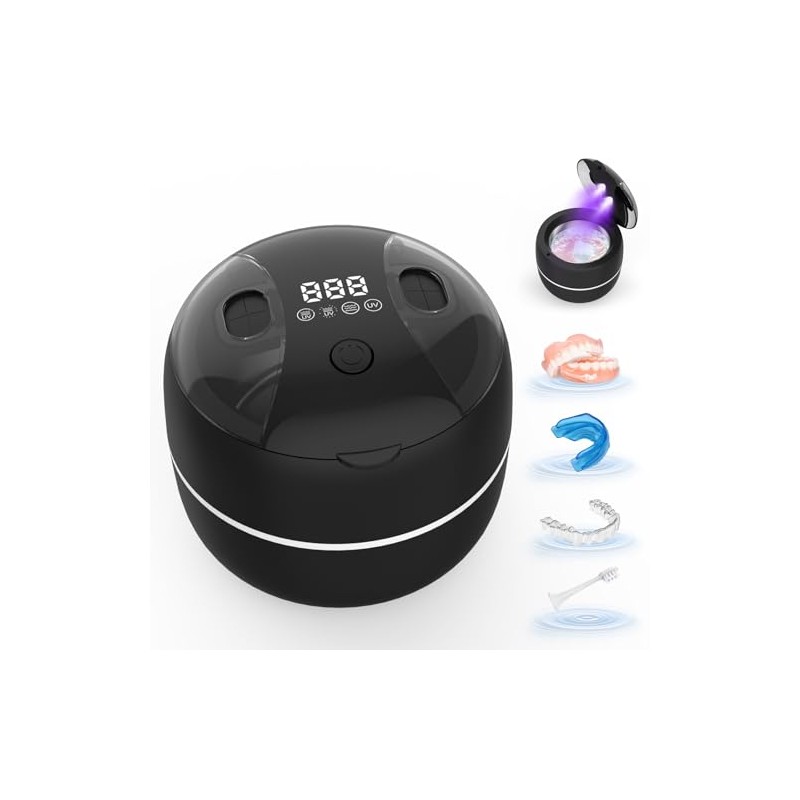 Ultrasonic Cleaner Machine with LED Display, 4UV-C & Sweep Frequency