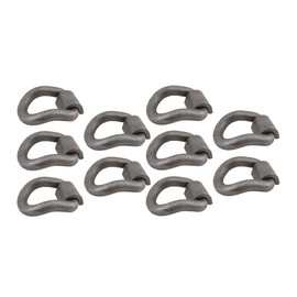Mytee Products (10 Pack 1" Bent Forged D-Ring w/Weld On Clip, WLL# 15,600 lbs