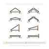5 x Caramel Plastic Soffit Vents 70mm Circular Push Fit