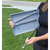 Generic Mantis Clipboard, Self-Standing Clipboard with Retractable Legs, Gray