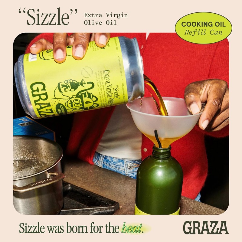 Graza Sizzle Extra Virgin Olive Oil, Cooking Oil - High