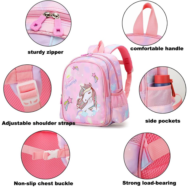 A-QMZL Kids Backpack Unicorn Children Rucksack Toddler Kindergarten School Bags