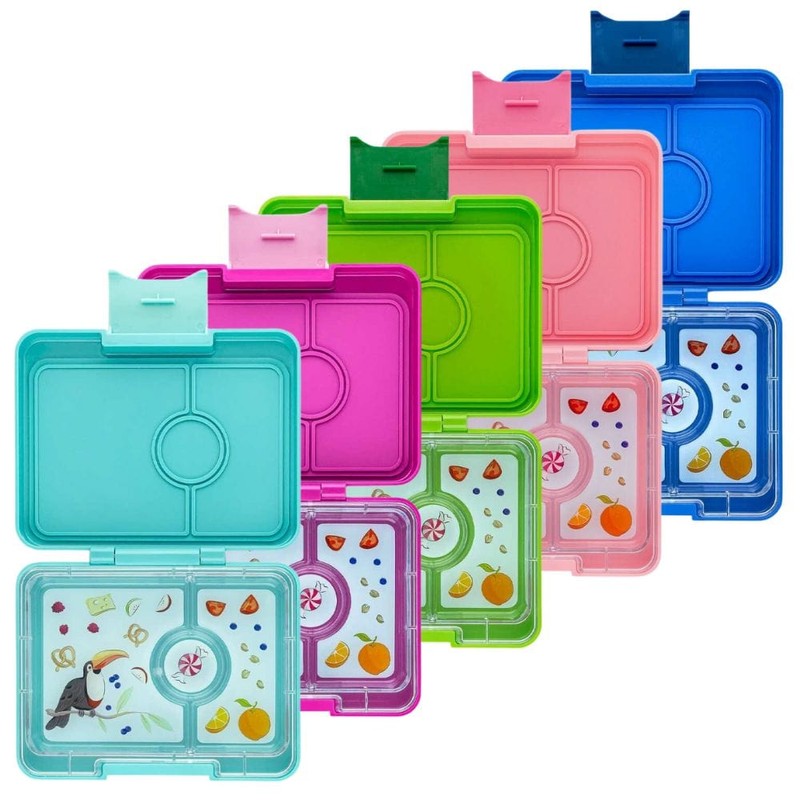 Yumbox Snack Lunch Box, Power Pink (Rainbow)