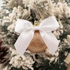 50Pcs White Self Adhesive Satin Ribbon Bows For Gift Wrapping