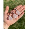 New Moon Beginnings Rose Quartz Crystal Pendant with 18" Adjustable